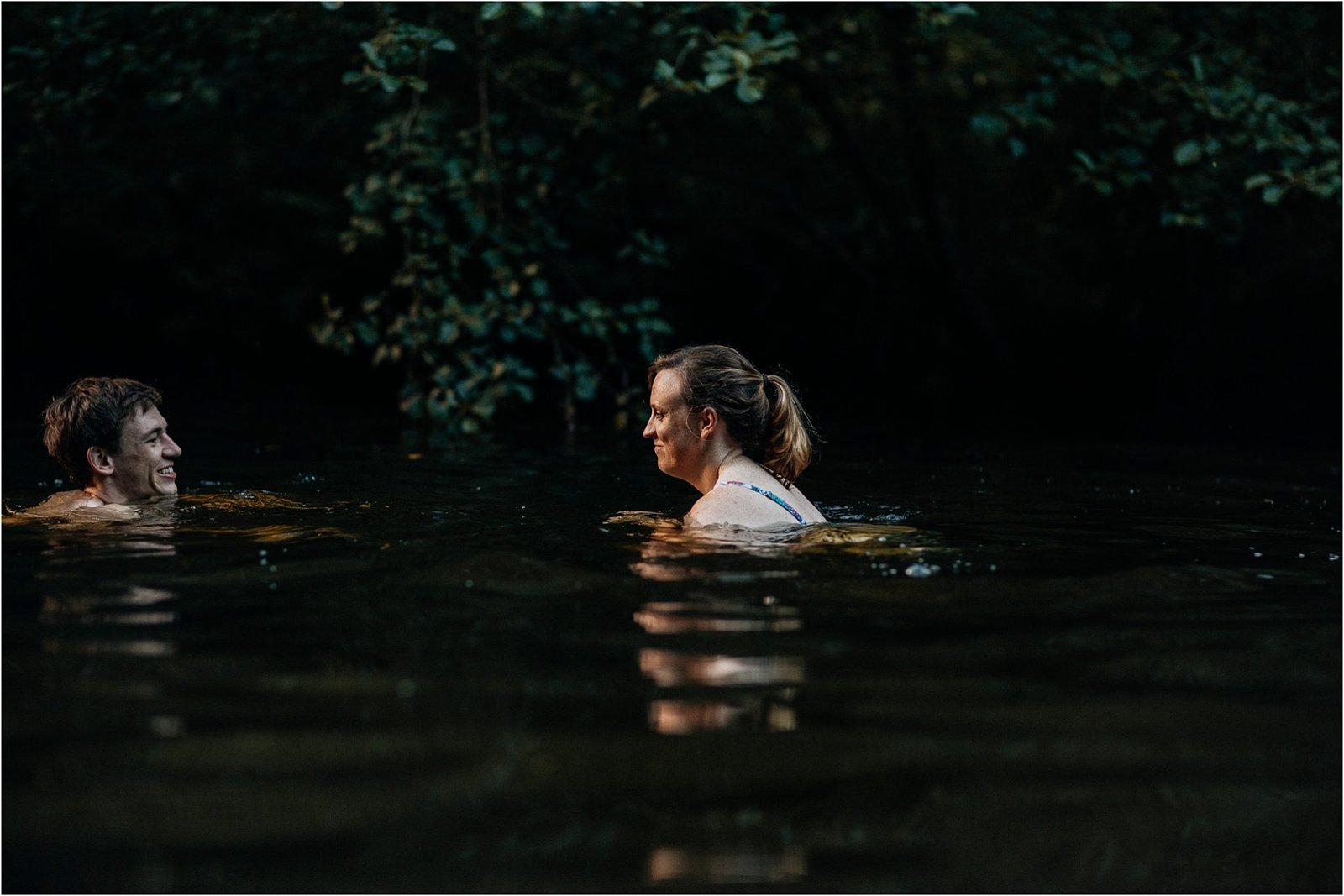 Wild swims,devon engagement shoot,engagement photos,engagement shoot,river swims,river teign,rockrose photography,woodland,