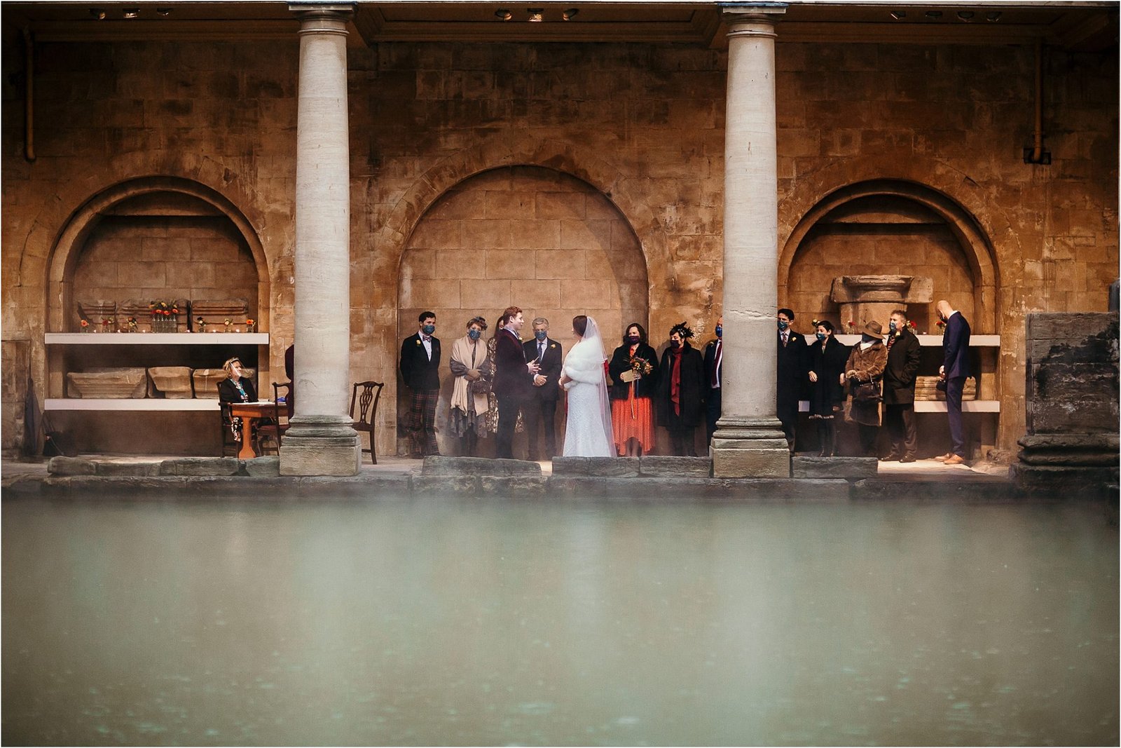 A perfectly formed micro wedding in The Roman Baths